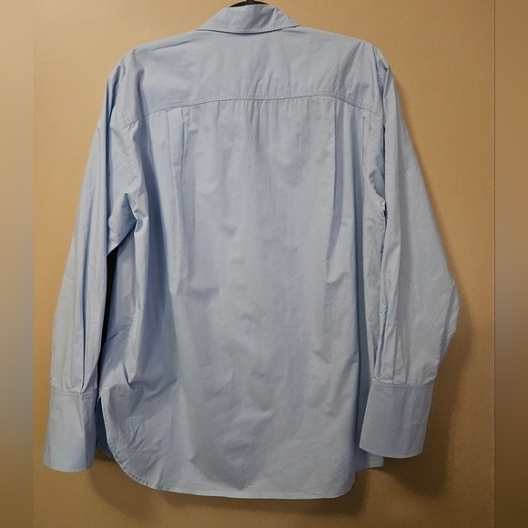 Frame Men's Dress Shirt Blue Organic Cotton Size M - Picture 2 of 4